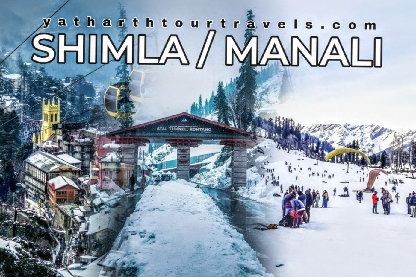Manali & Shimla Tour Packages - Snow Mountains