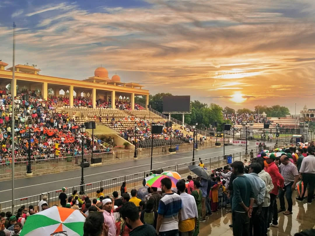 Attari Wagah border area near Amritsar – ceremonial border visit